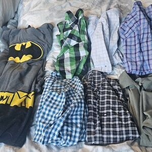 Batman Graphic Hoodie with Plaid Shirts Collection